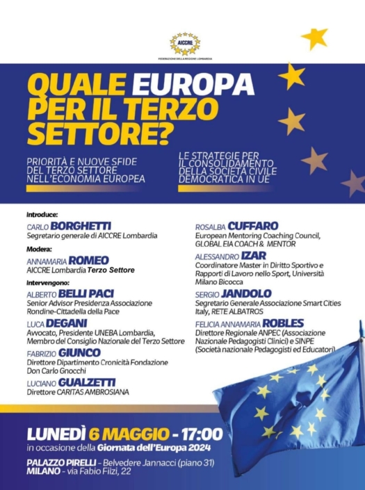 Giornmata dell’Europa 2024 – Quale futuro per il terzo settore