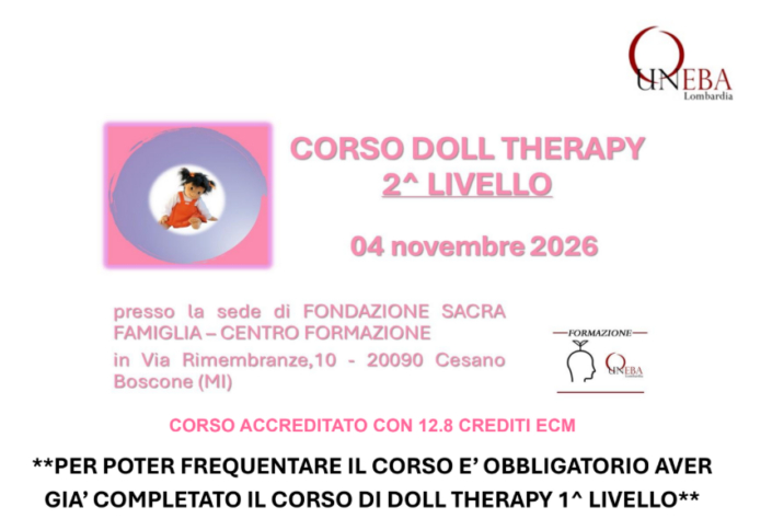 Doll therapy secondo livello 2026