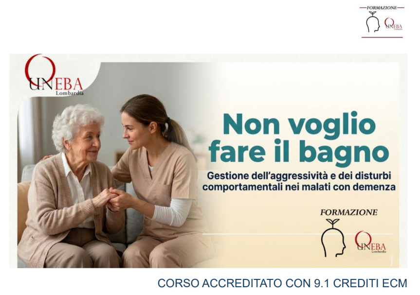Non voglio fare il bagno uneba lombardia formazione